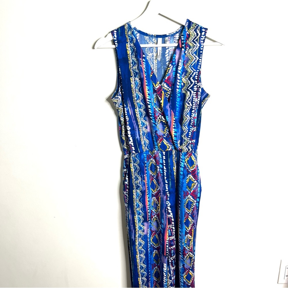 NY Collection Tribal Print Jumpsuit